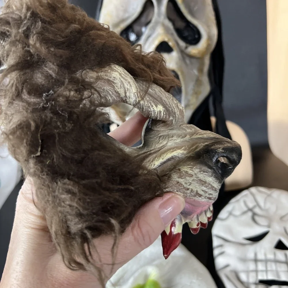 Halloween Cosplay Masks 4 Ghost Face Aged Fun‎ World #8517km Werewolf Skeletor?